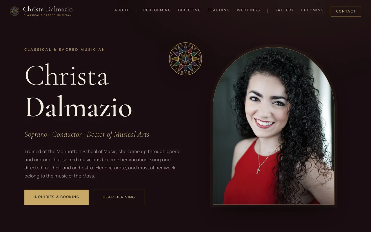 Christa Dalmazio — live client site