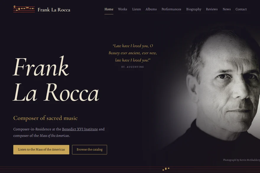 Frank La Rocca — live client site