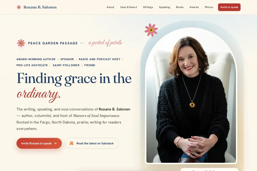 Roxane Salonen — live client site