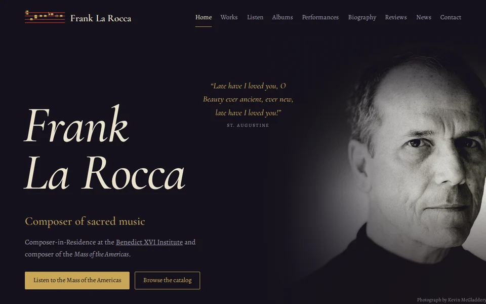 Frank La Rocca composer website