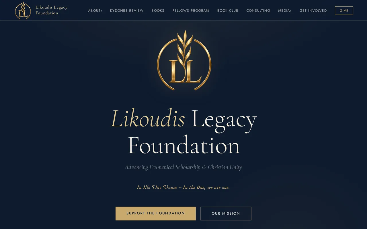 Likoudis Legacy Foundation — live client site