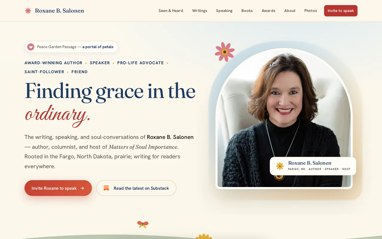 Roxane Salonen — live client site